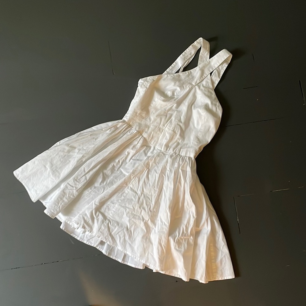 White Strappy Mini Dress